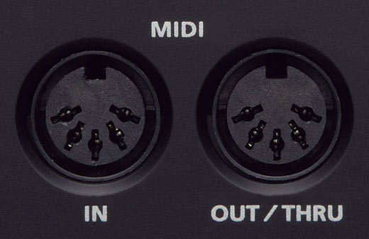 MIDI In Out ports