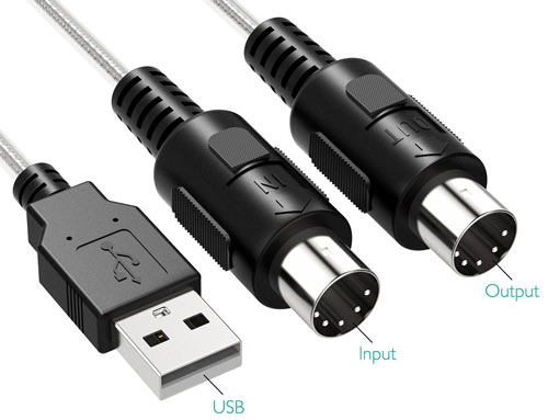 midi keyboard to computer cable