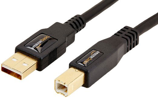 USB type A to B cable MIDI