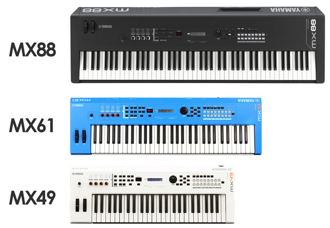 yamaha mx61 weighted keys